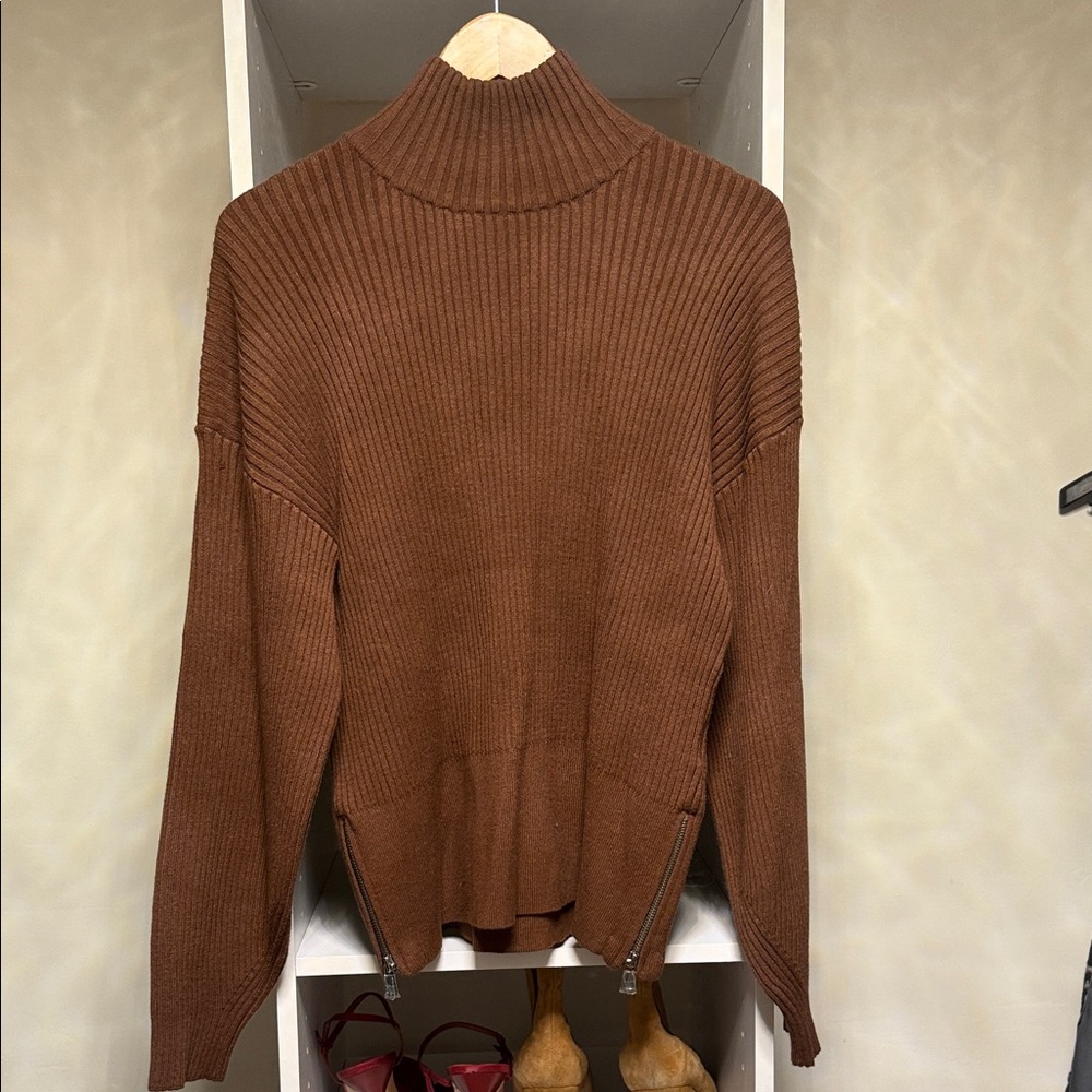 Varley Chestnut Cowl Neck Sweater